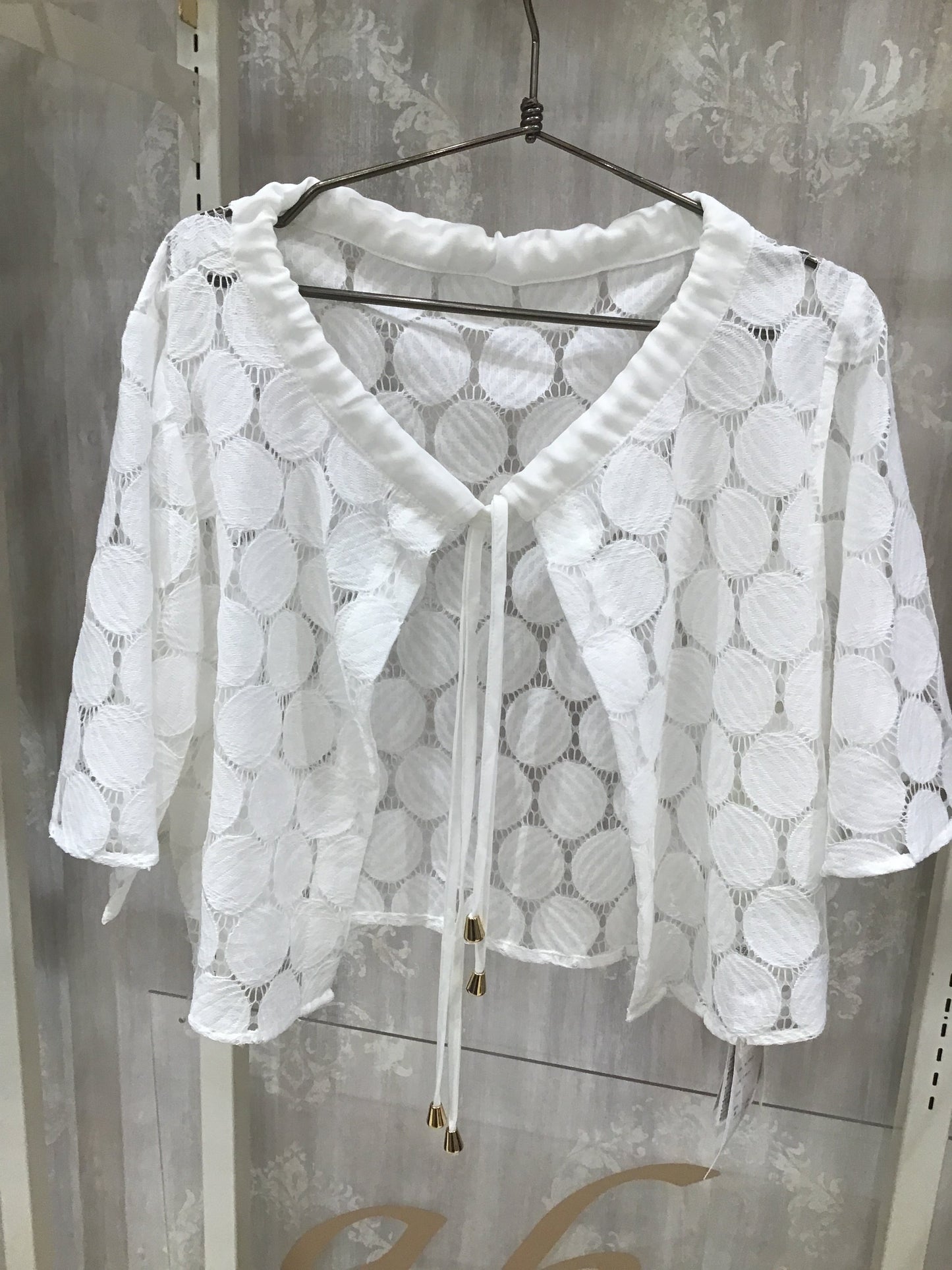 ◎ドットジャガードレースボレロ
