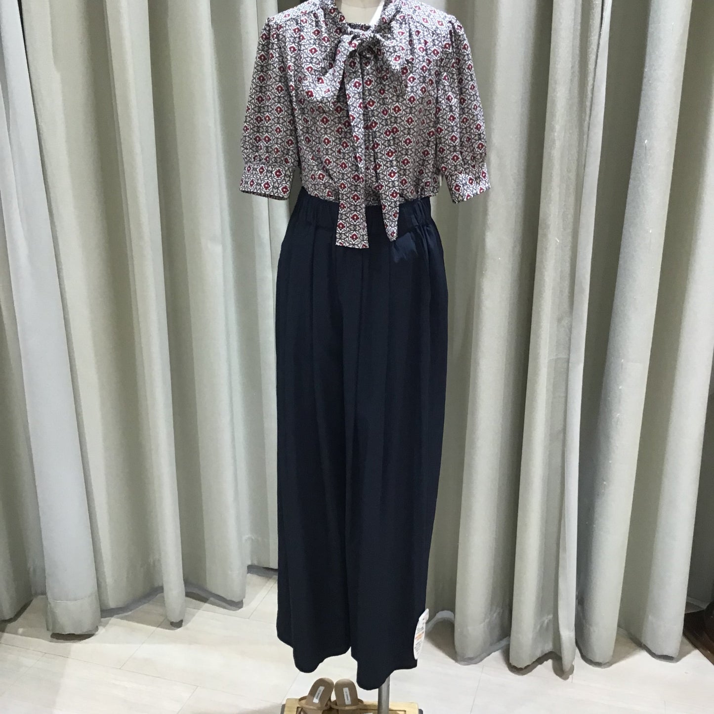 ◎cafune タックワイドパンツ