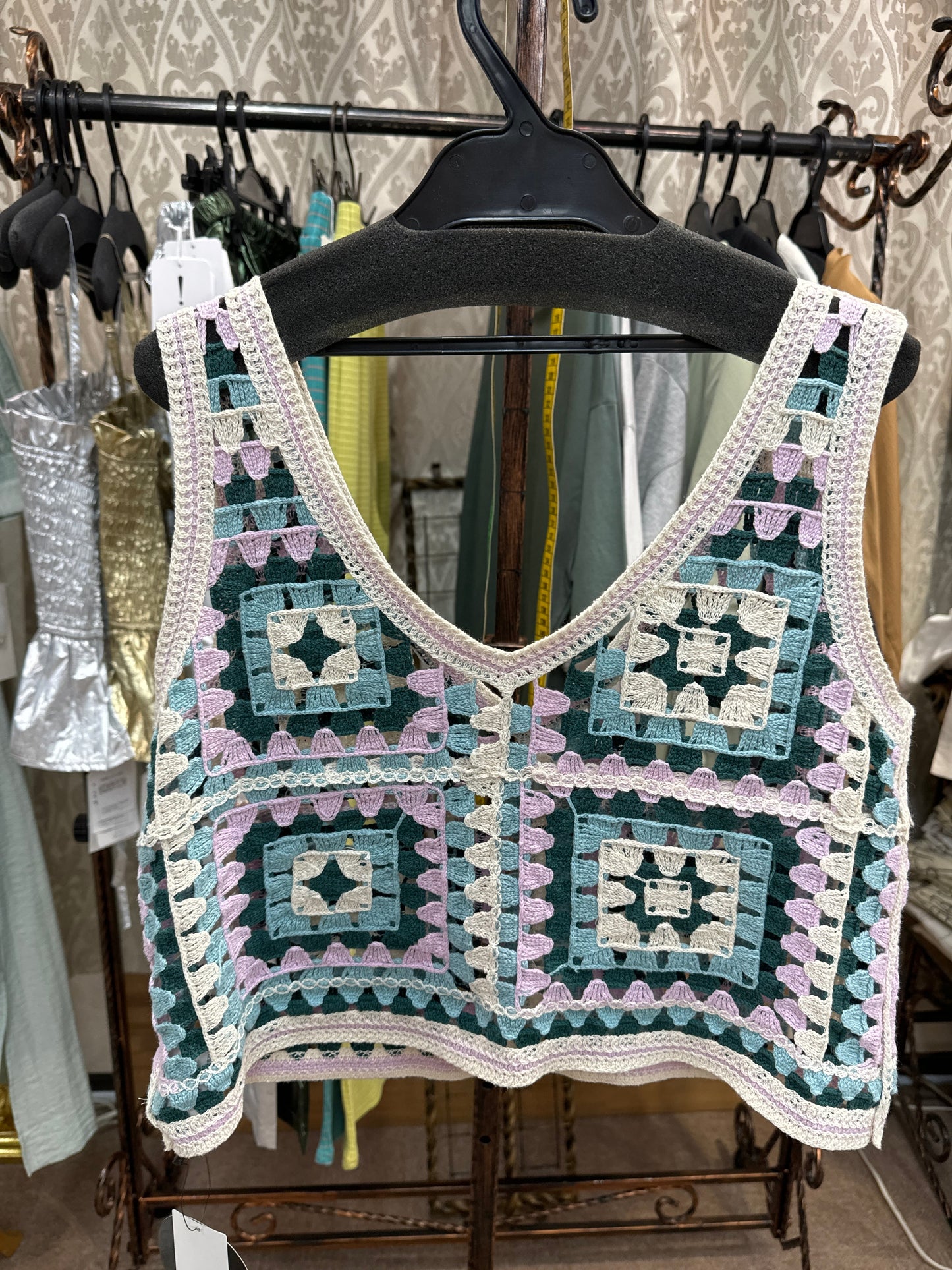 かぎ針Vビスチェ