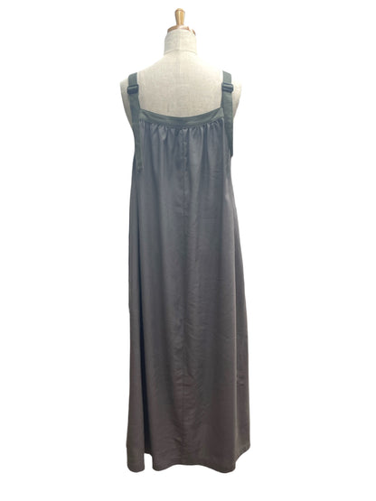 A.N.L レーヨン麻フロント釦ジャンスカ