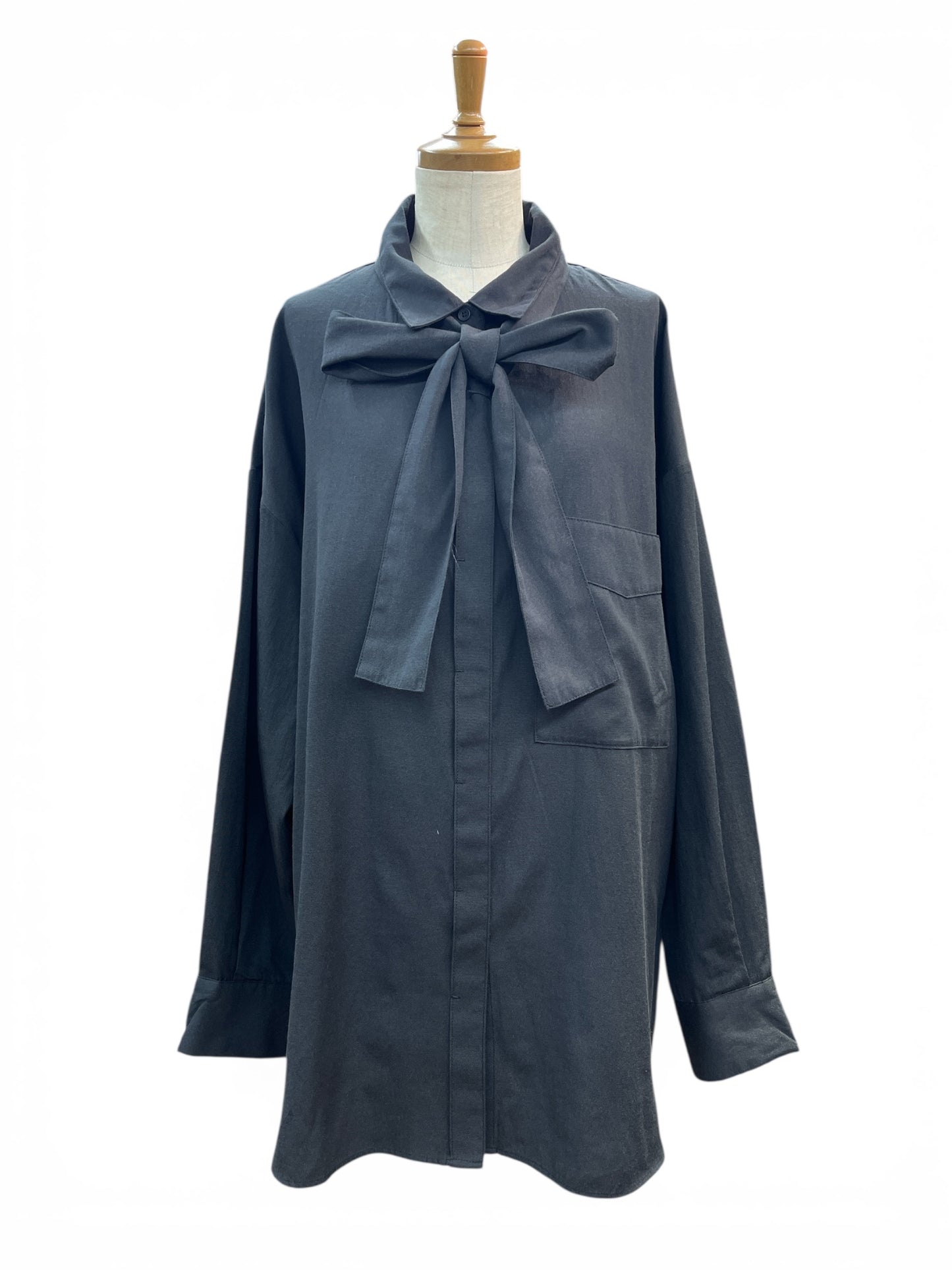 ダンガリーボウタイシャツ