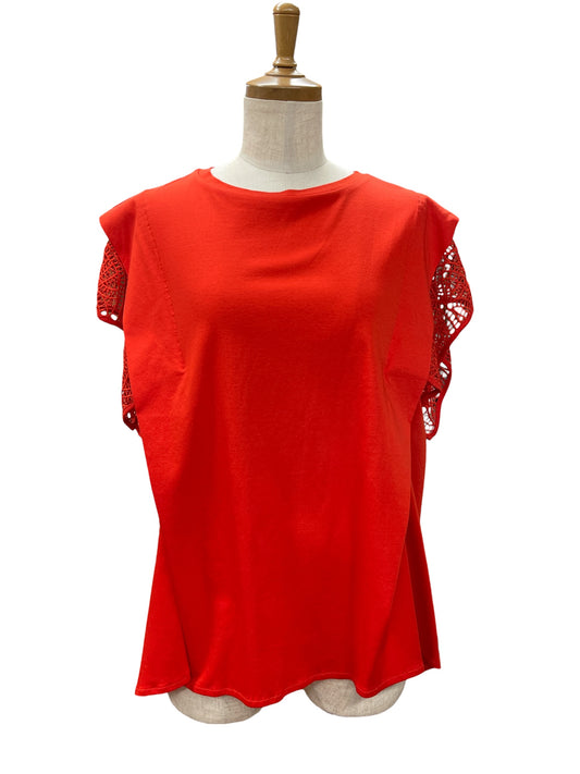 EGLANTINE 袖レースカットソー