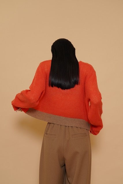 ⭐︎【予約商品】CYAN ウールモヘア配色ショートPO 即日決済10%クーポン還元🎁