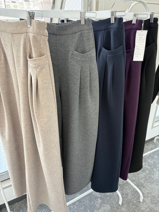 ☆予約CYAN　スクエアポケットフリースワイドパンツ【即日決済で次から使える10％還元クーポンもらえます】