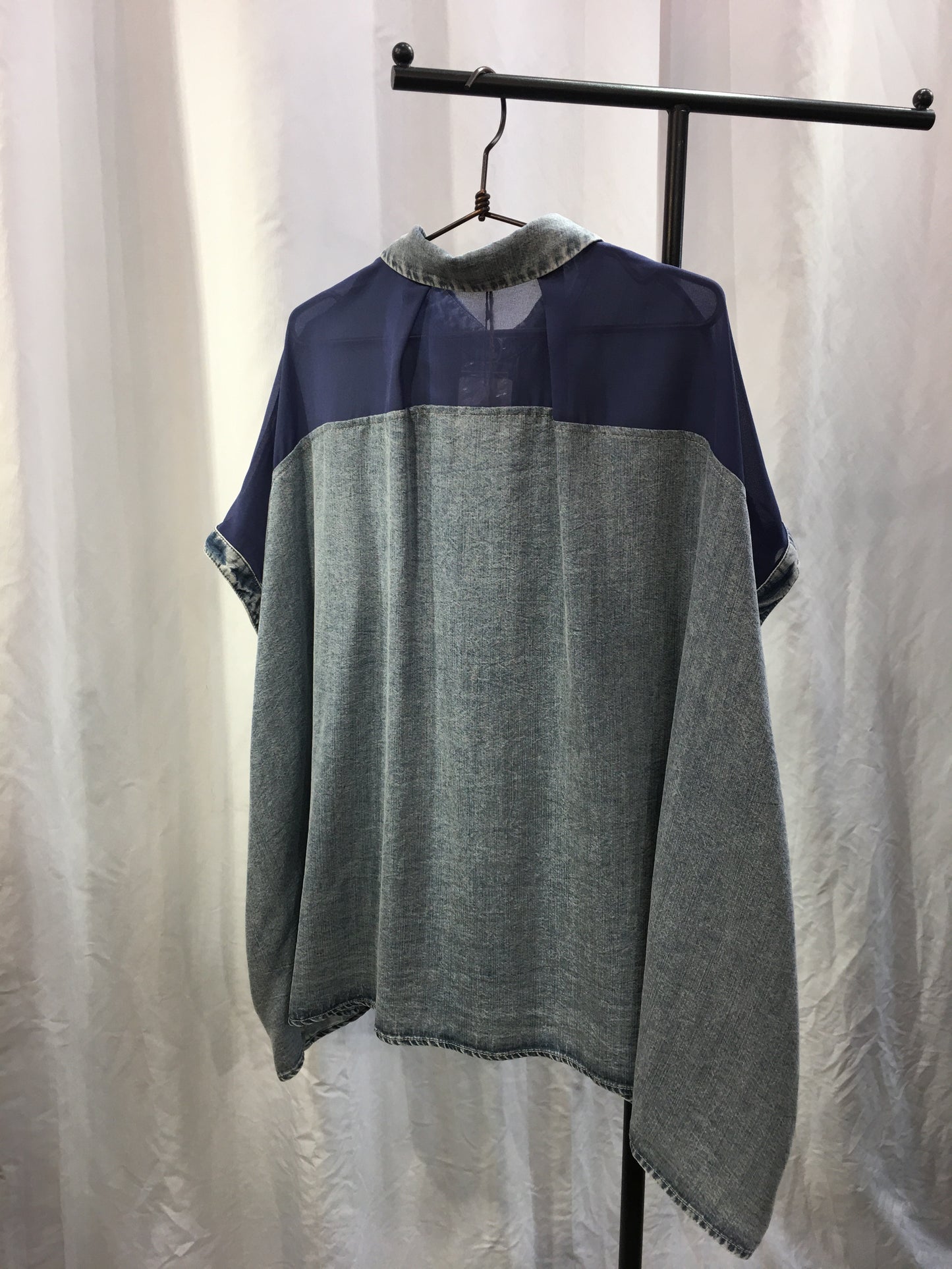 再入荷❗️☆CYNICAL シアー切替デニムシャツ