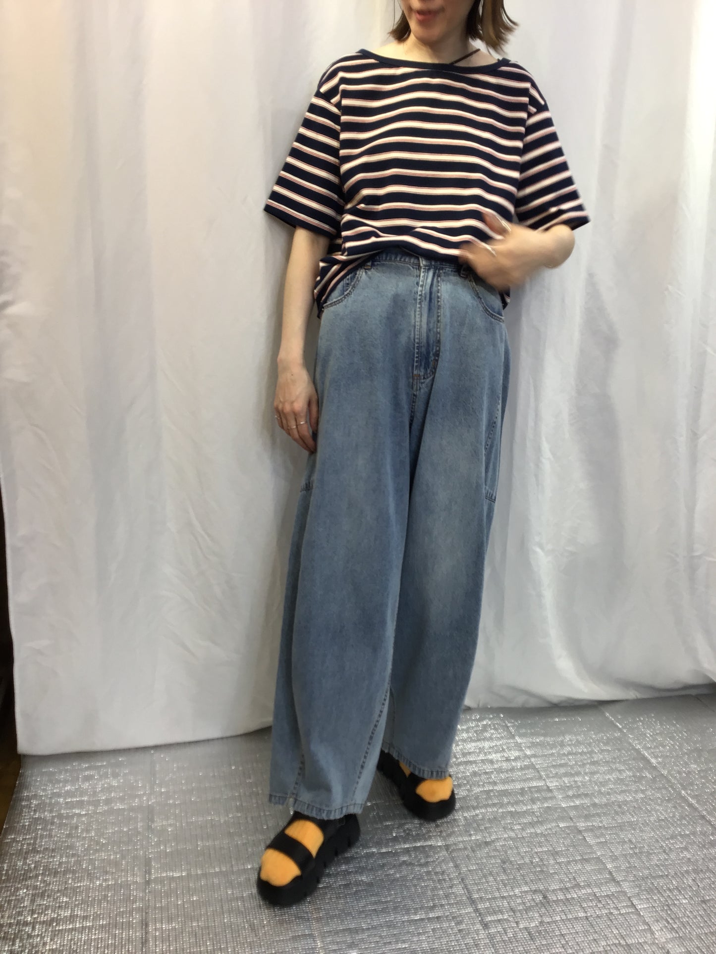 ☆MIDVEINマルチボーダーT