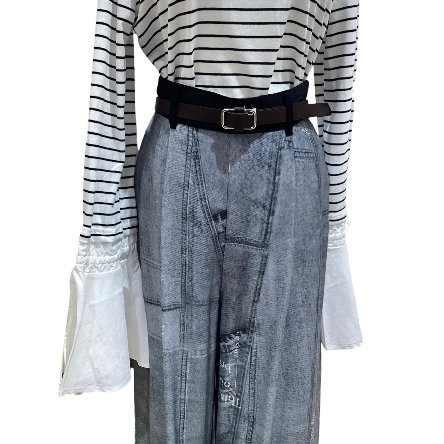 ◎ノーホール長方形バックルベルト