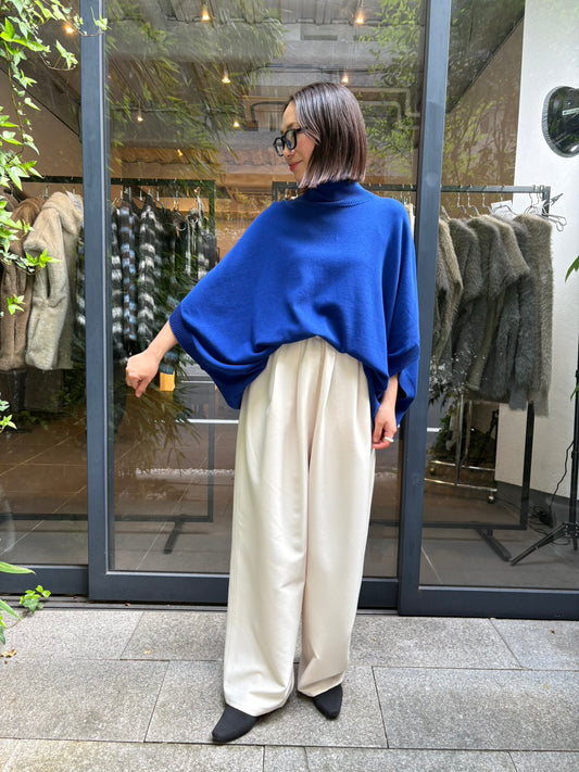 予約☆Siroハイネックコットンニットポンチョベスト【即日決済で次から使える10％還元クーポンもらえます】