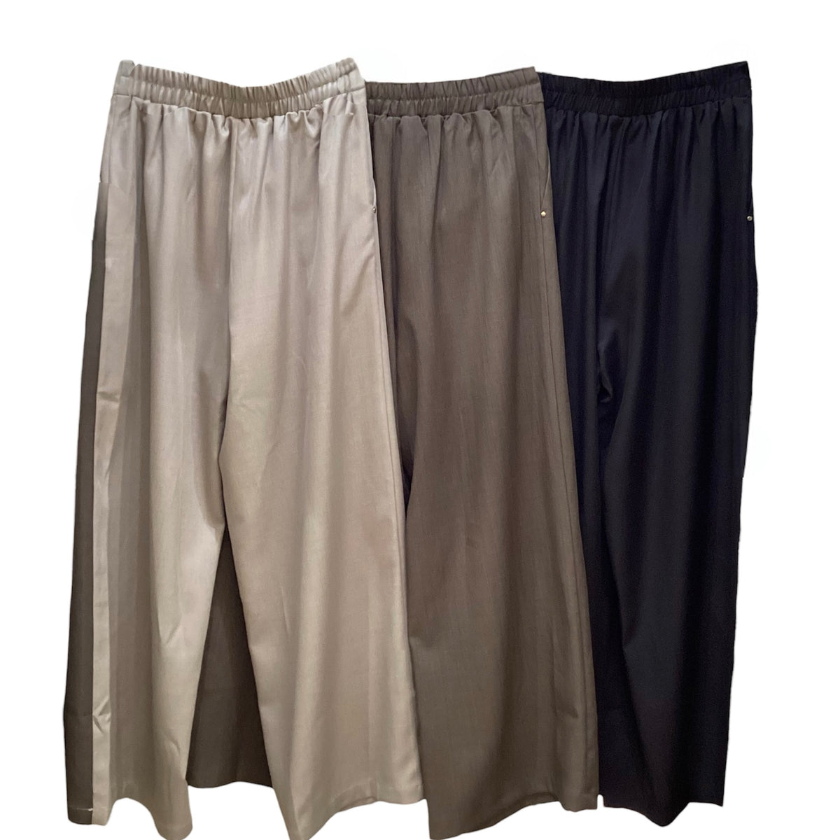 ◎【再入荷】バイカラーワイドスカートPT