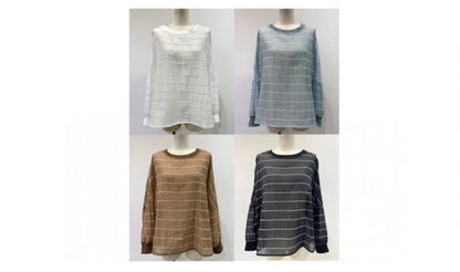 ☆【予約販売2月上旬〜2月中旬納期】CYANフレアチュニックロゴL/S T