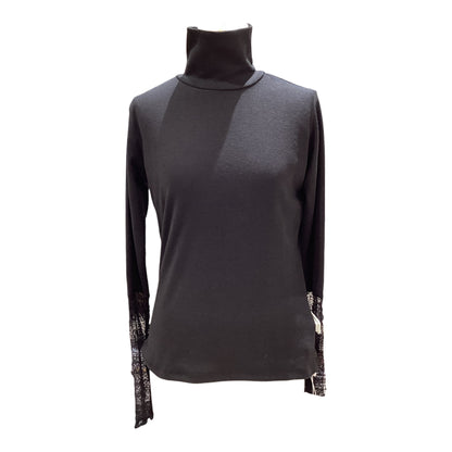 ◎ハイネック袖レース切替PO