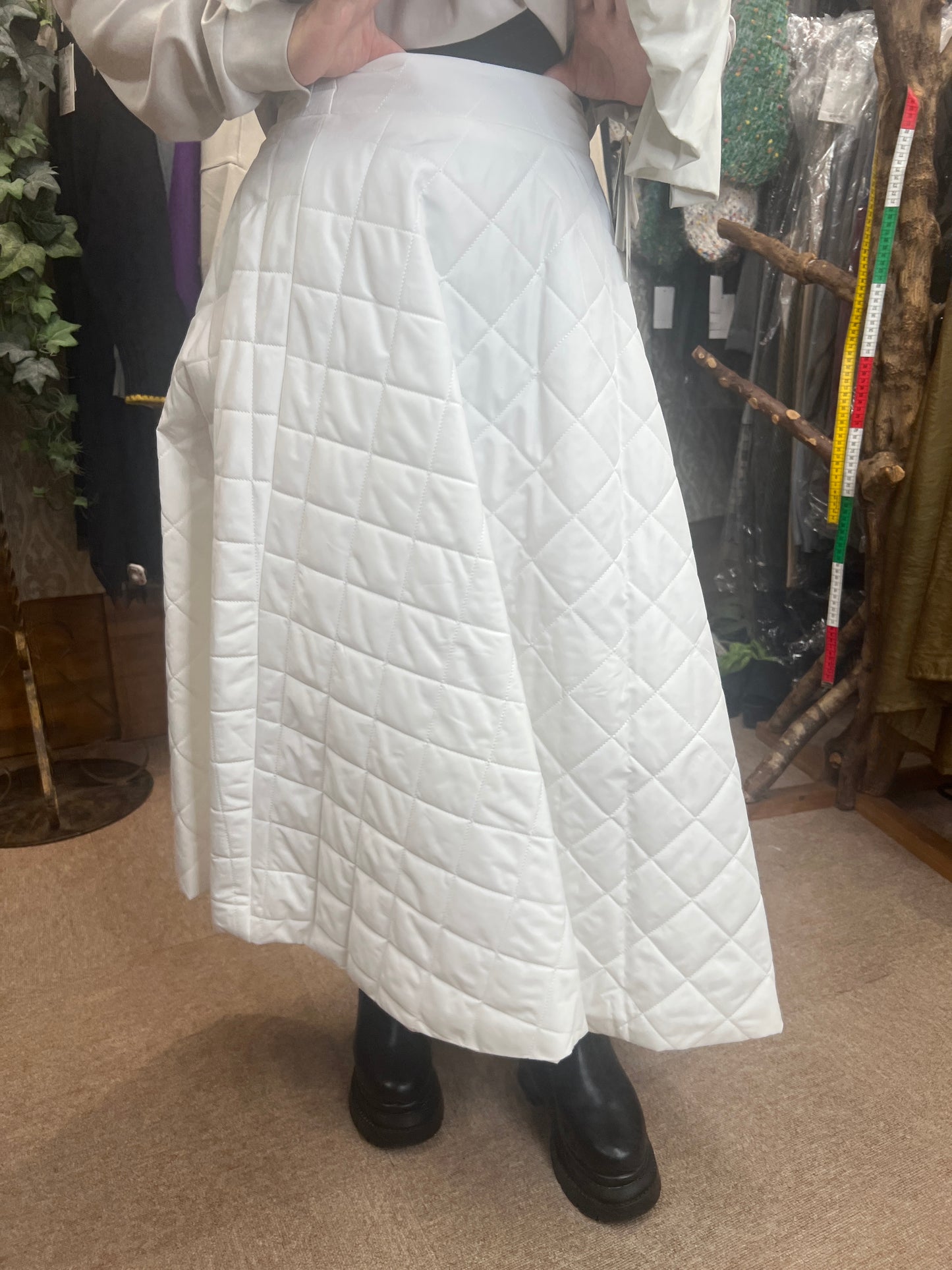 キルティングフレアスカート