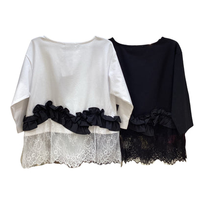 ◎Eimee Law ヘムフリルレースTOPS