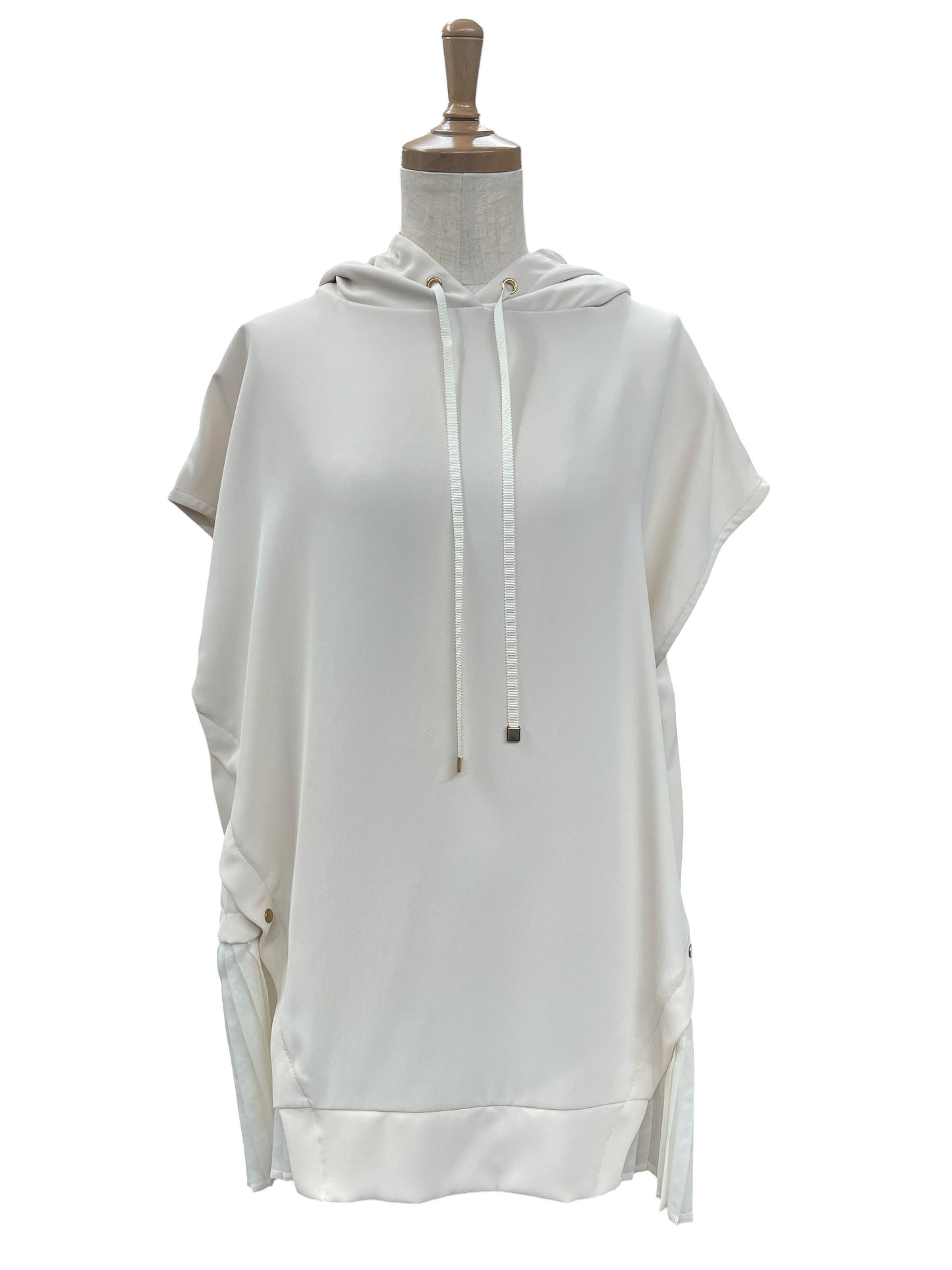 Anna Nicolaプリーツ切替フーディ