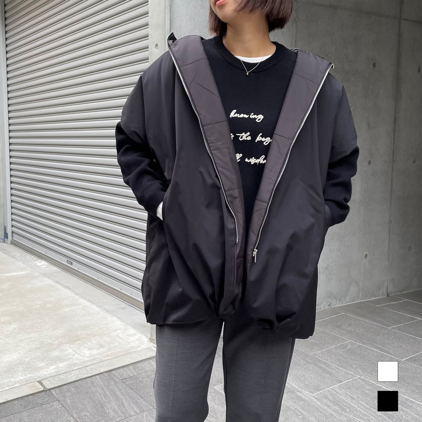 ☆ ☆ AnnaKerry 中綿ポンチョベスト