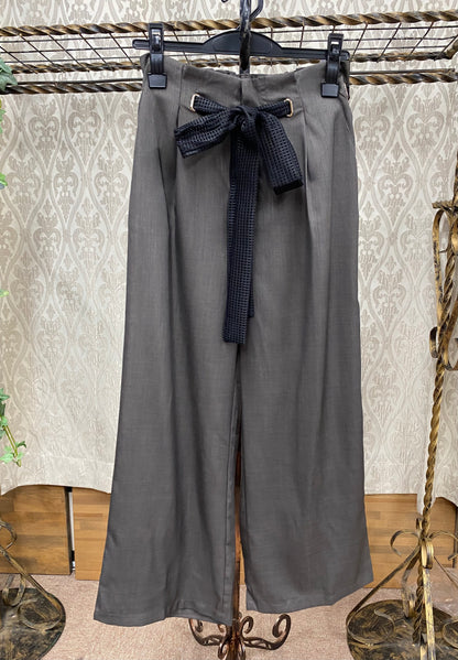メッシュベルトワイドパンツ