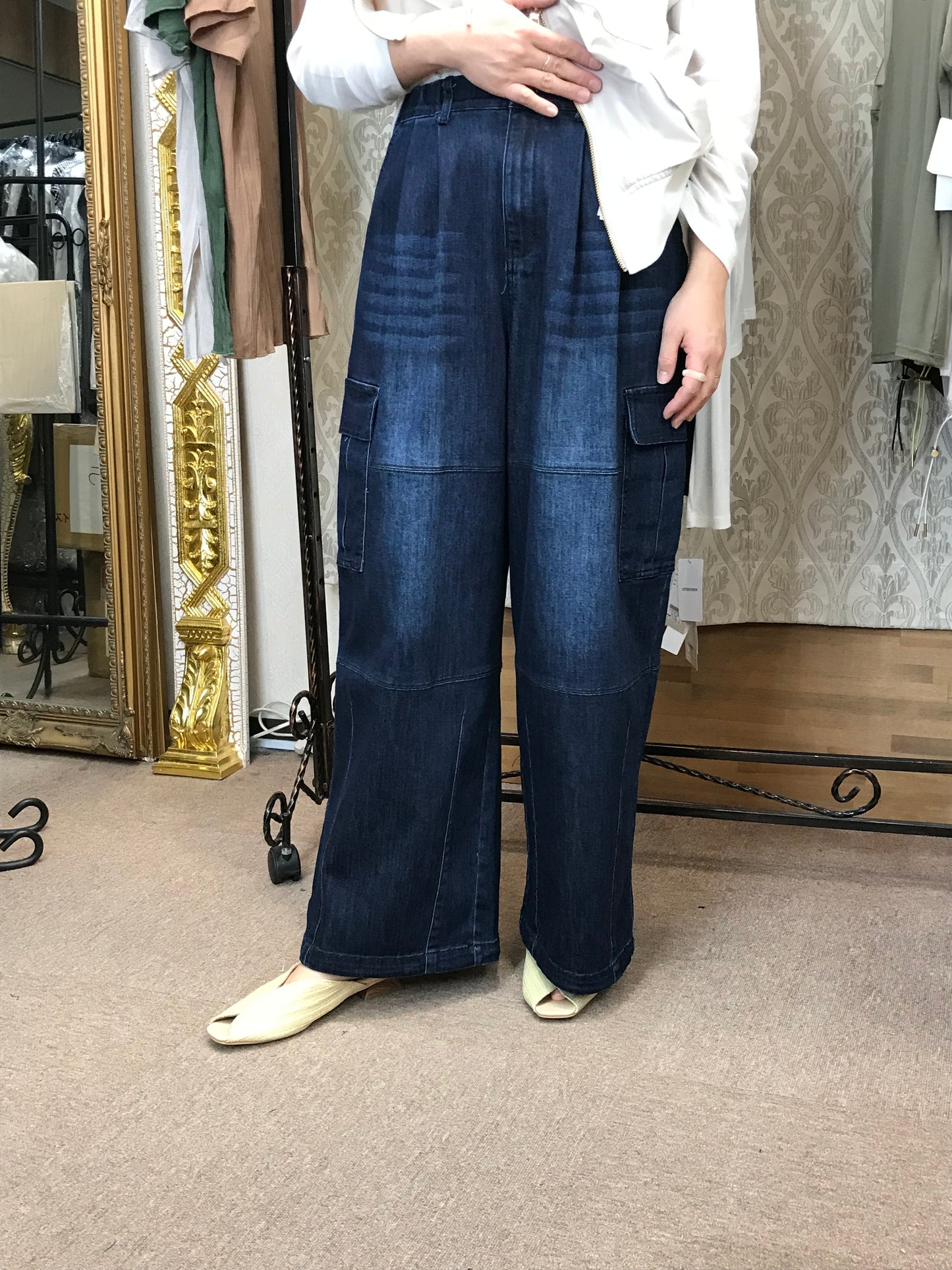 PRIORITYデニムカーゴパンツ