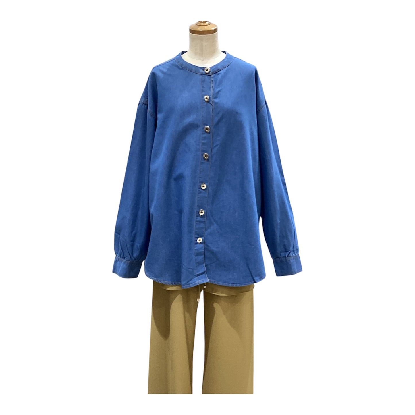 ◎【再入荷】バックフリルデニムSH