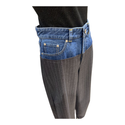 ◎Eimee Lawデニム切替サイドZIPパンツ