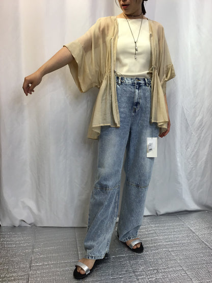 ☆CLOCHE シアーZIPカーデ