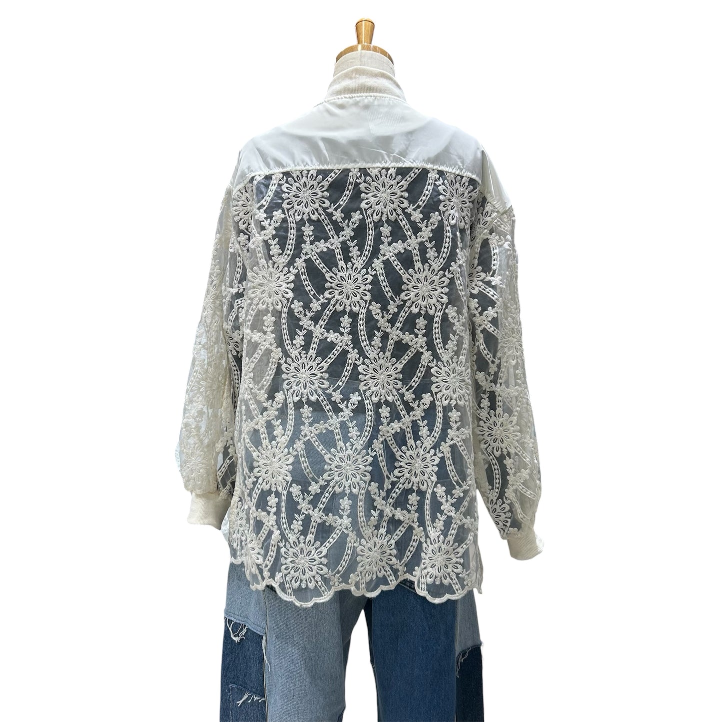 ◎【再入荷】花柄刺繍シアーBZ