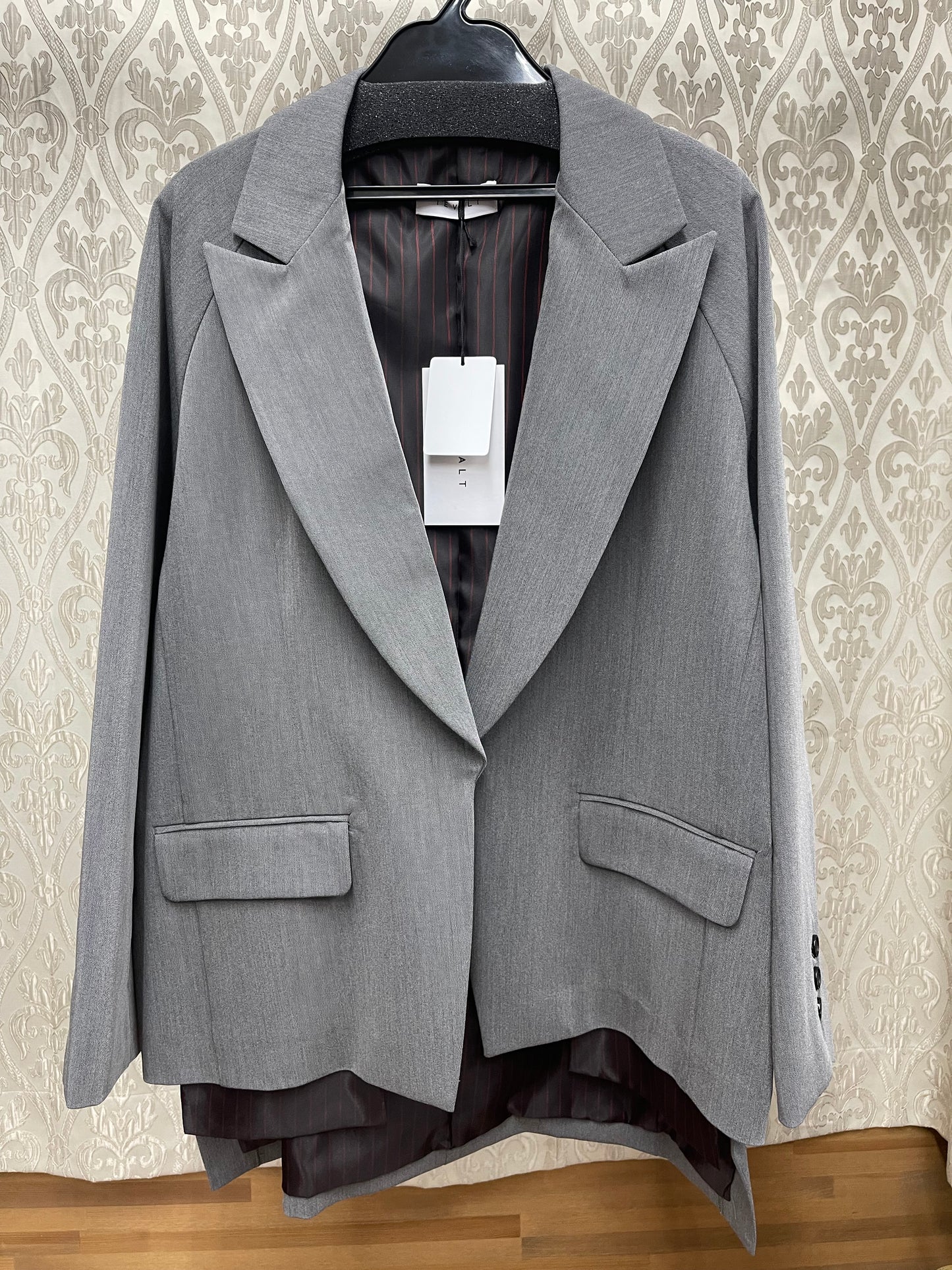 TEVALT 配色ストライプポイントアシンヘムJK