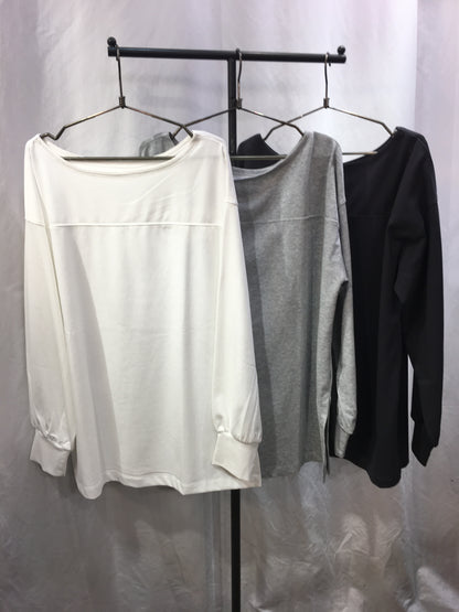 ☆度結天竺ボートネックロンT