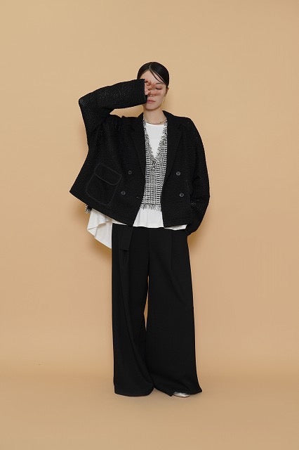 ⭐︎【予約商品】CYAN BIGワッフルトリミングドルマンJK  即日決済10%クーポン還元🎁