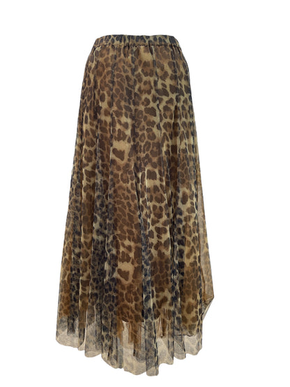 C’EST MOIJEU レオパードプリントスカート