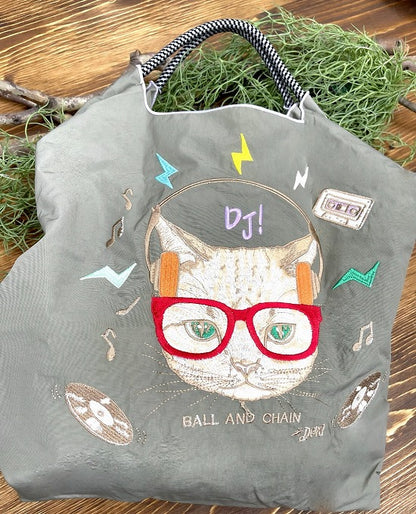 Ball & Chain エコバッグ(M)　D.CAT