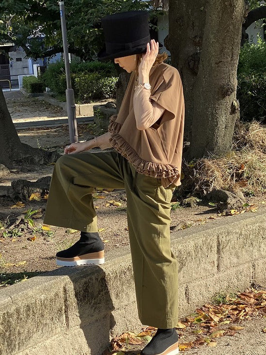 MH アシメフリルトップス
