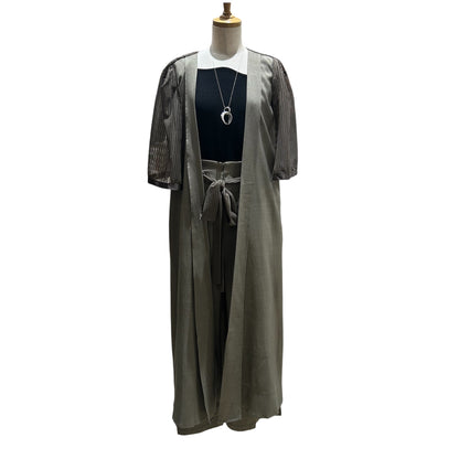 ◎メッシュレイヤードロングジレ