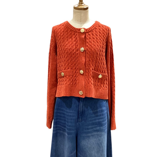 ◎Eimee Law MIXケーブルモールニットカーデ