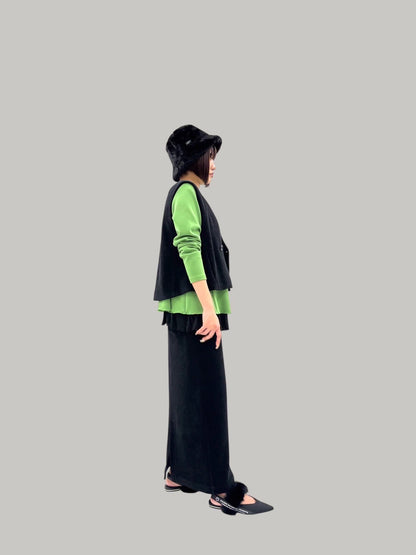 【予約商品】ayane ニットコーデュロイベスト