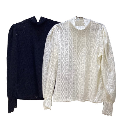 ◎肩パフレースTOPS