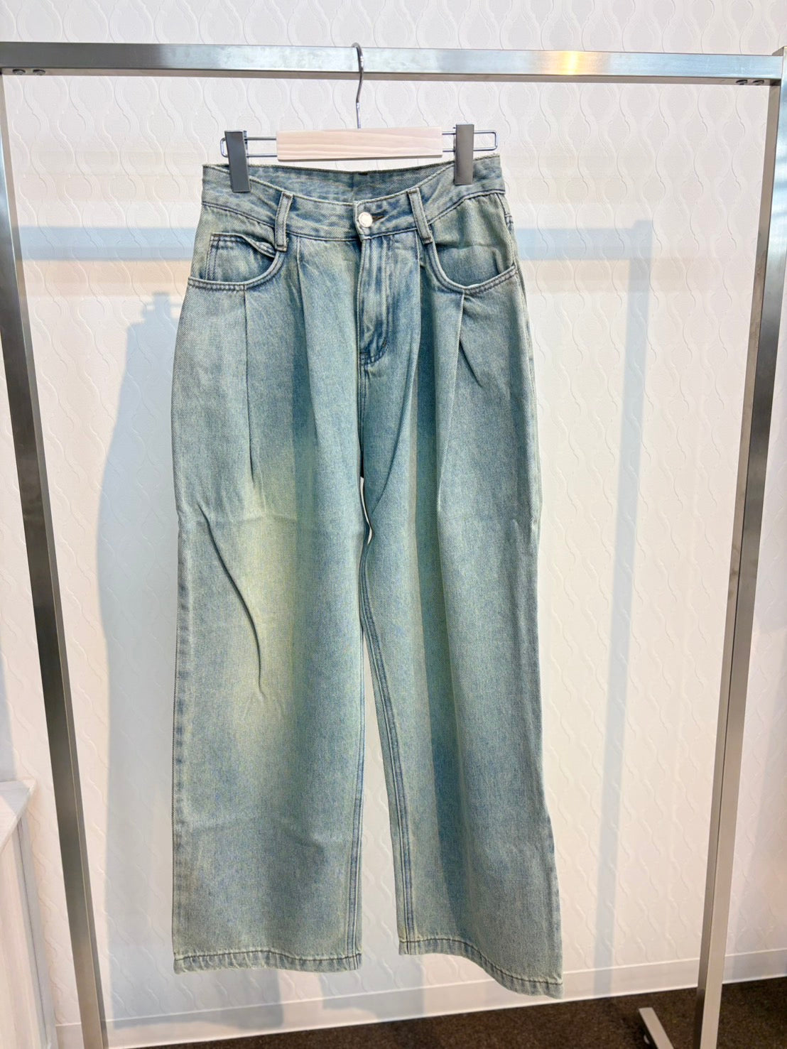 EGLANTINE デニムワイドタックパンツ