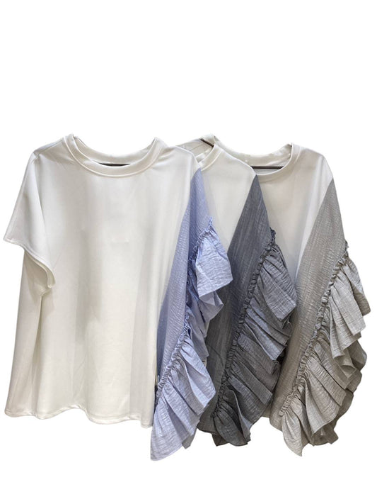 ◎異素材切替片フリルPO