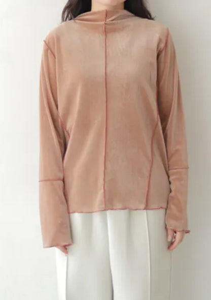 vingtrois メッシュベロアスキンTOPS