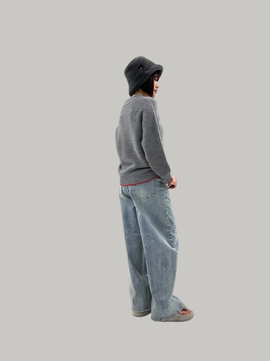【予約商品】ayane ニードルパンチバレルレッグPT