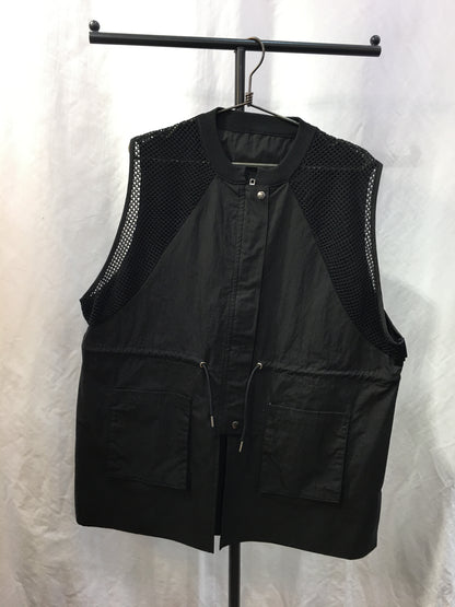☆ATELIER SIX メッシュ＋布帛ミニタリーベスト