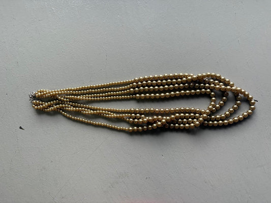 予約 MARGAUX VINTAGE GOLD ビーズネックレス【即日決済で次から使える10%還元クーポンがもらえます】