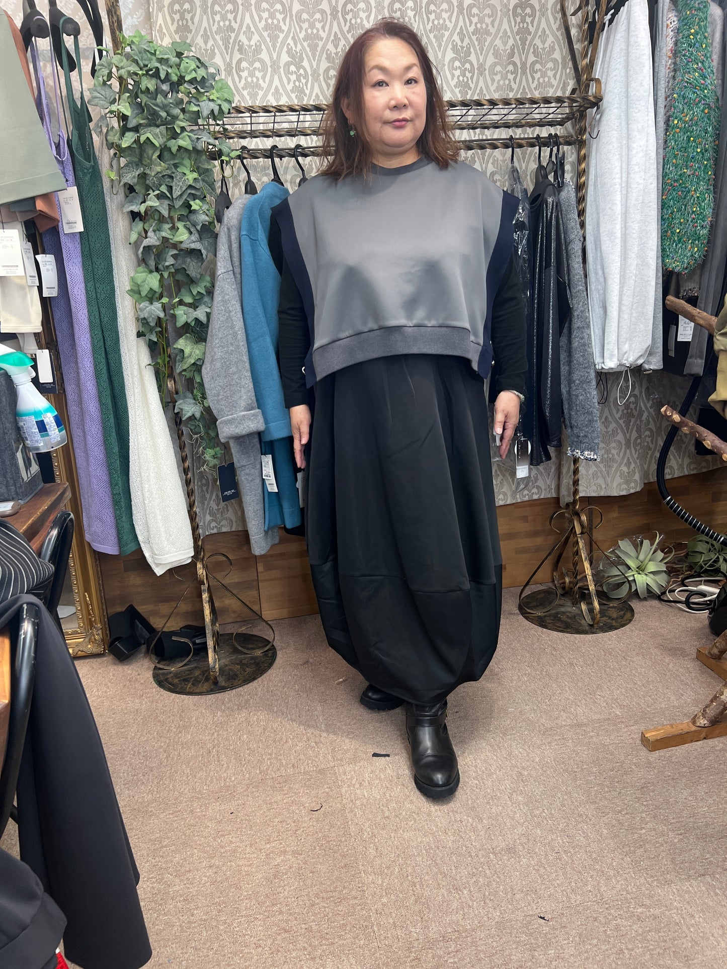 コクーンジャージスカート