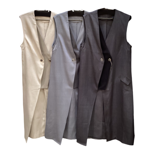 ◎Wカラーロングジレ