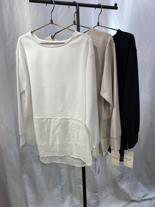 ☆Dignite collier シアー切替長袖PO