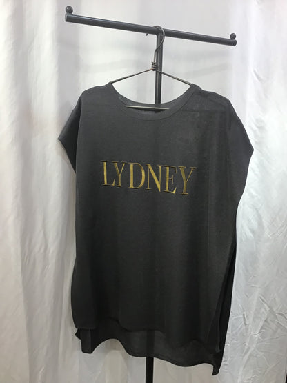 ☆CLOCHE シアーニットロゴTOPS
