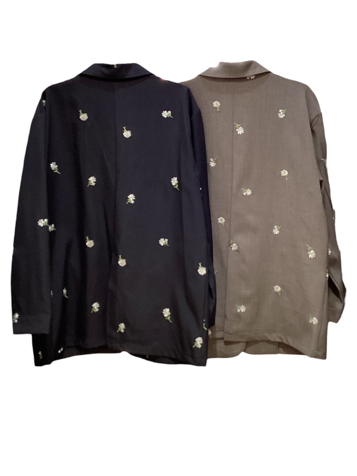 ◎小花柄刺繍テーラードジャケット