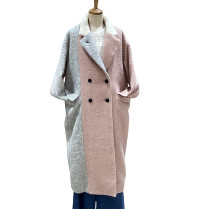 ◎Eimee Law Wシャギー配色ロングコート