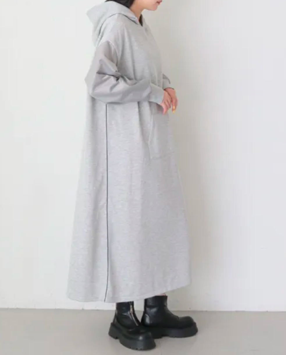 vingtrois 異素材ドッキングパーカーOP