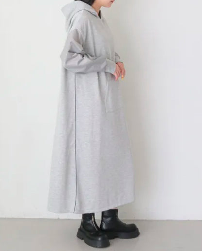 vingtrois 異素材ドッキングパーカーOP