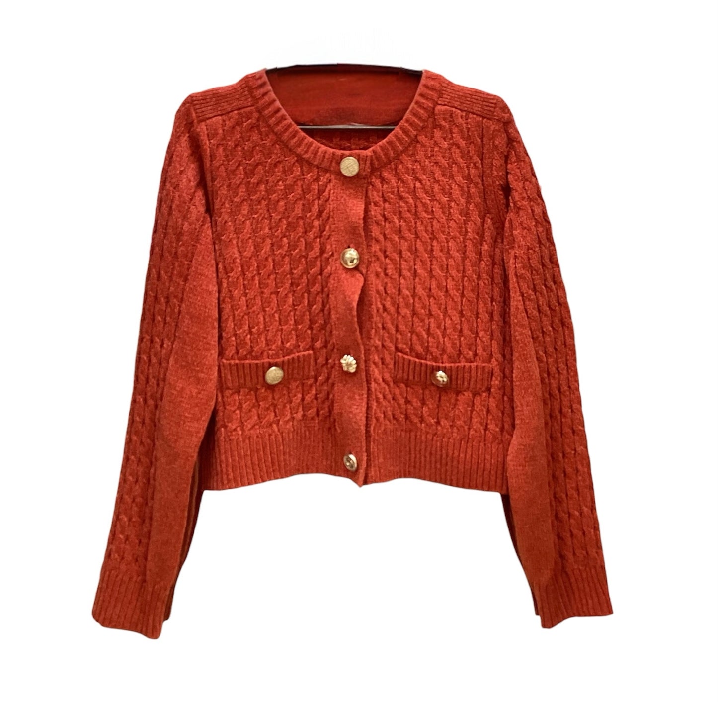 ◎Eimee Law MIXケーブルモールニットカーデ